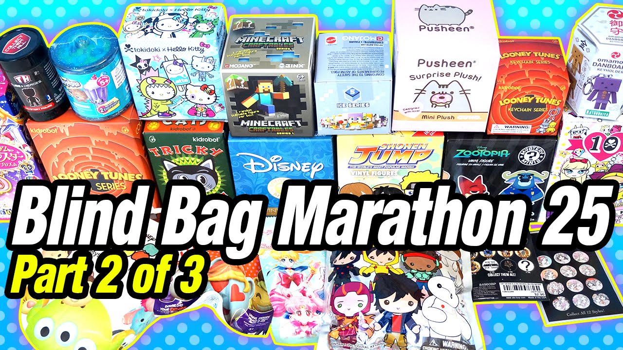 Surprise Blind Bag Marathon 25 - Part2 - Sailor Moon, Disney, Tokidoki, Funko, Shopkins & MORE!