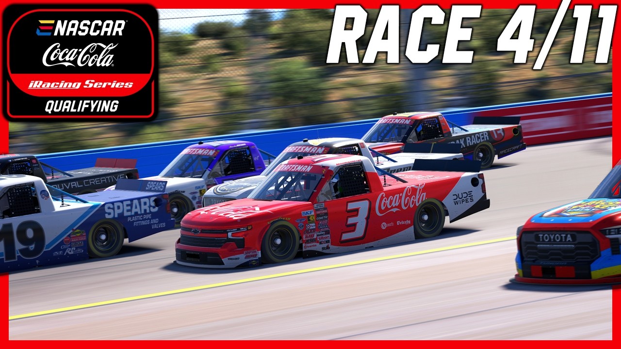 eNASCAR Coca-Cola iRacing Qualifying Series | Race 4/11 | Phoenix 120 Laps