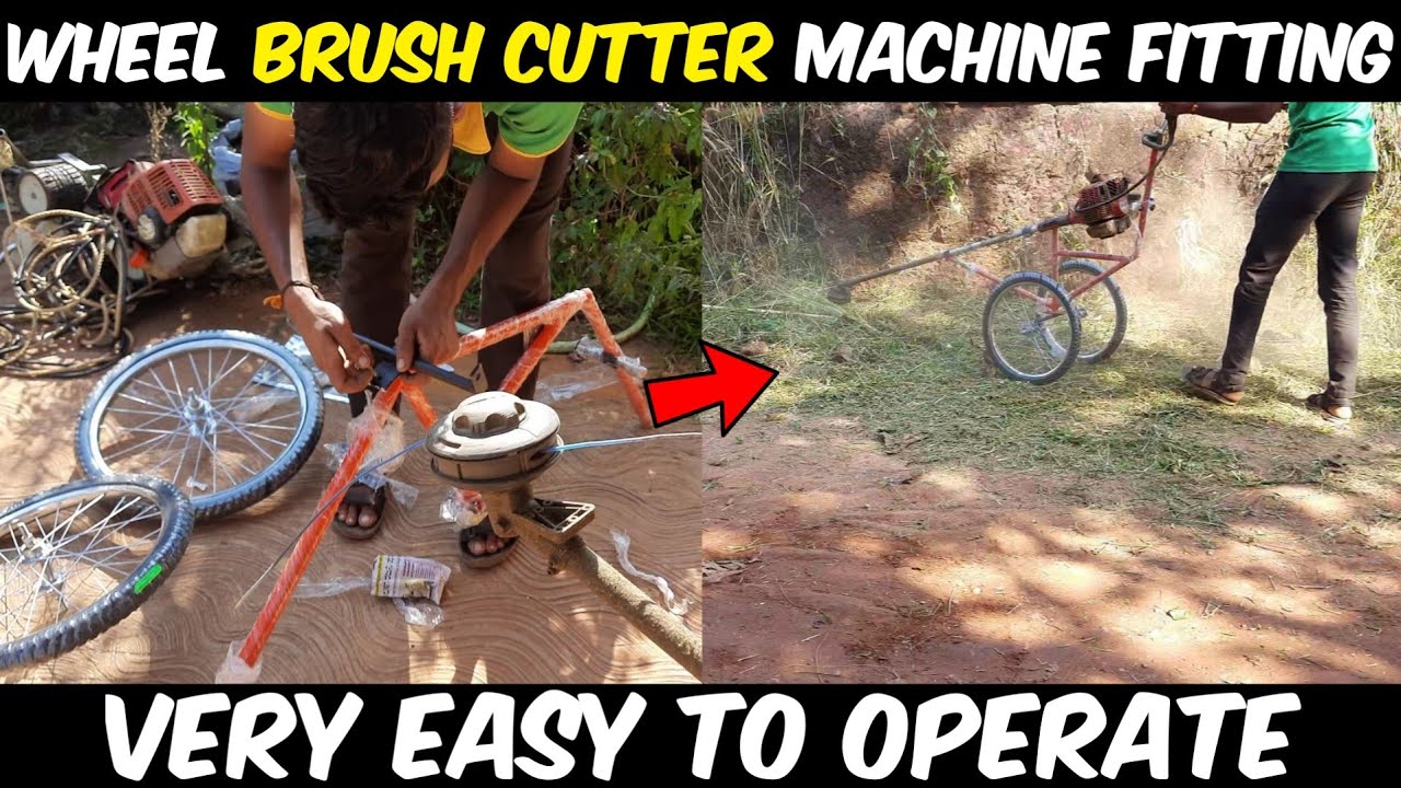 Wheel Brush Cutter Machine | Brush Cutter Machine Fitting