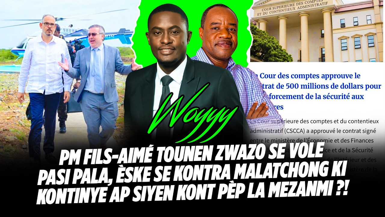 PM FILS AIMÉ TOUNEN ZWAZO SE VOLE PASI PALA, ÈSKE SE KONTRA MALATCHONG KI KONTINYE AP SIYEN KONT P