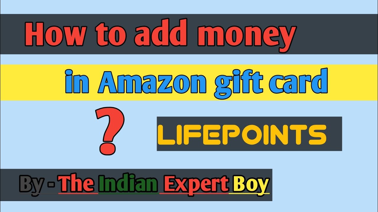 HOW TO ADD MONEY IN AMAZON GIFT CARD  | Lifepoints Amazon Gift Card &diams;️ #Lifepoints #surveys #amazon