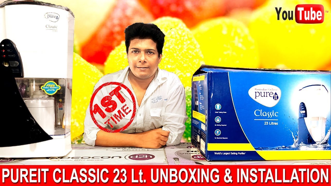 Pureit Classic 23 l Water Purifier Installation and Unboxing 2019 : Easy Step By Step Guide