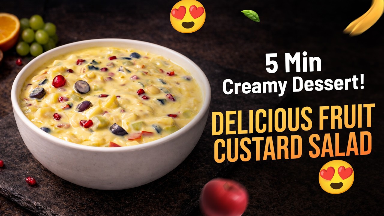 Delicious Custard Fruit Salad Recipe | Creamy Ramadan Special | Master Arju