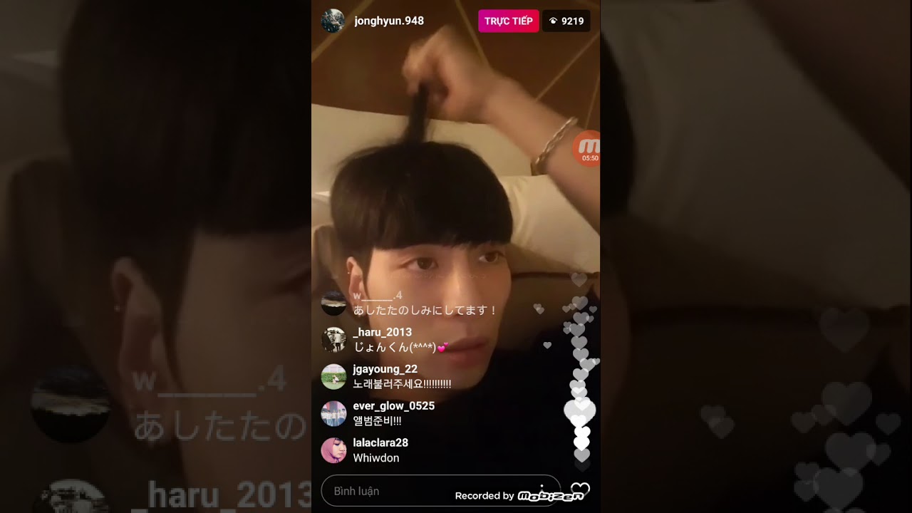 Jong Hyun SHINee IG live so cute 22.9.17