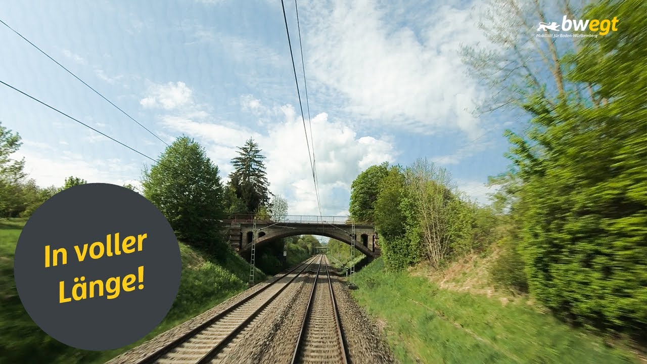 Führerstandsmitfahrt von Stuttgart nach Tübingen mit bwegt auf der Neckar-Alb-Bahn