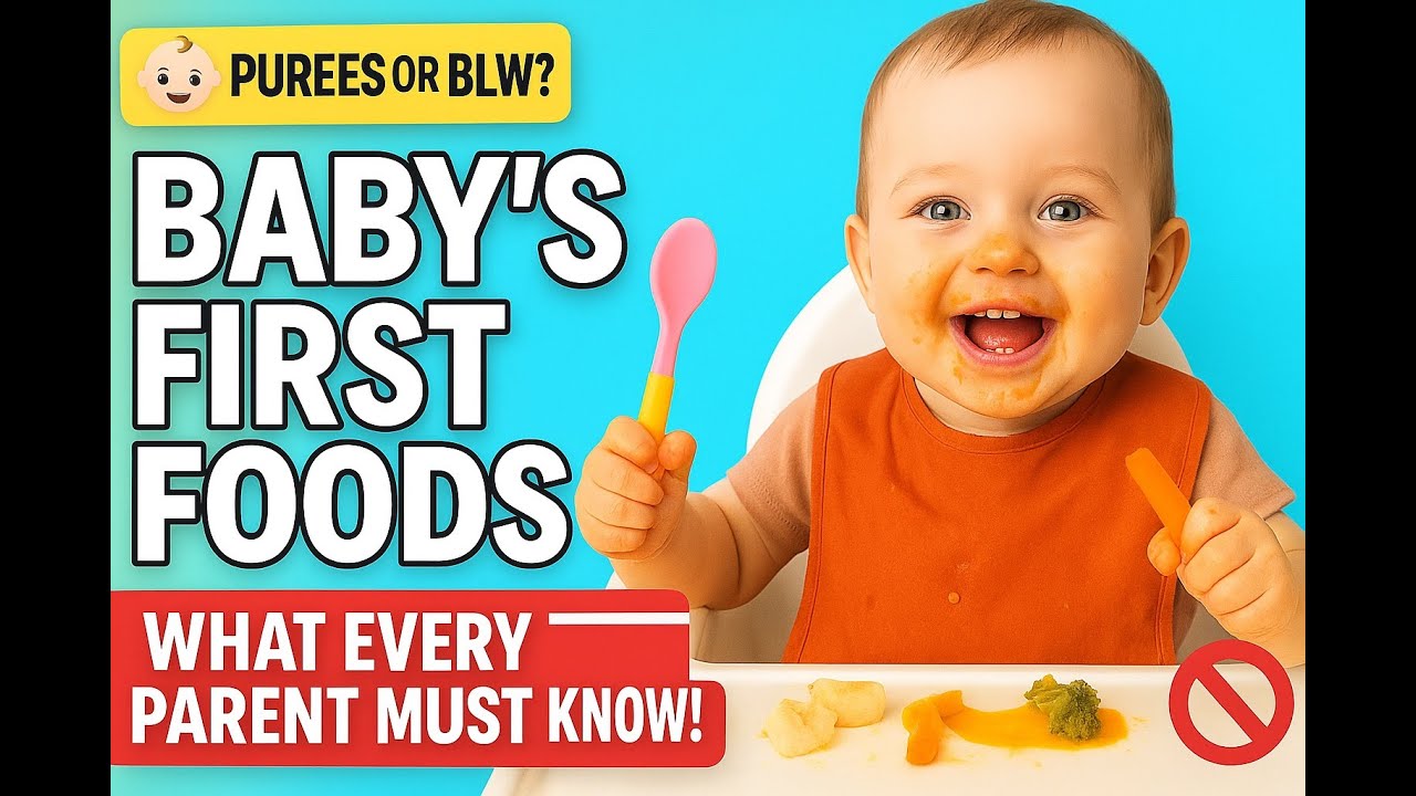 Starting Solids at 6 Months? 😱 Best First Foods for Babies | Purées vs Baby-Led Weaning