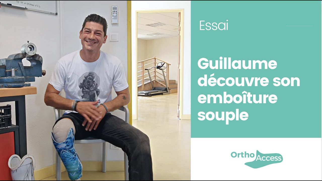 Guillaume, amputé tibial depuis 20 ans, découvre son emboîture souple Access Socket