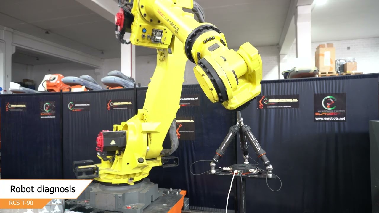 Diagnostic and calibration system for Industrial Robots | RCS T-90 Renishaw EUROBOTS demo FANUC