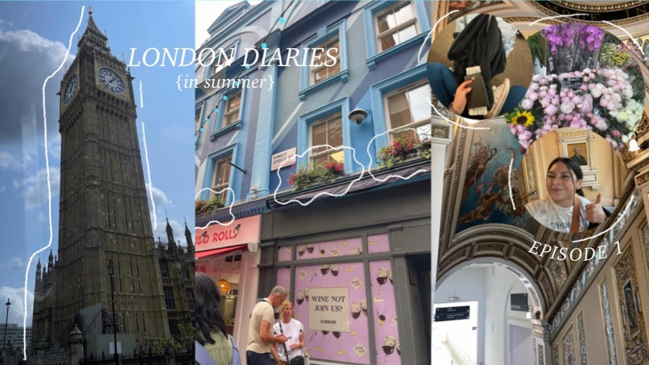LONDON DIARY 1 | travel VLOG, EF travel, exploring the city, yummy food, museums & friends