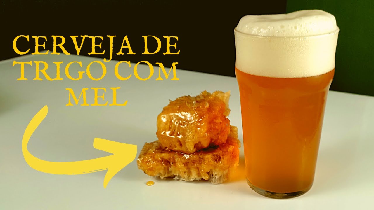 Cerveja de trigo com mel