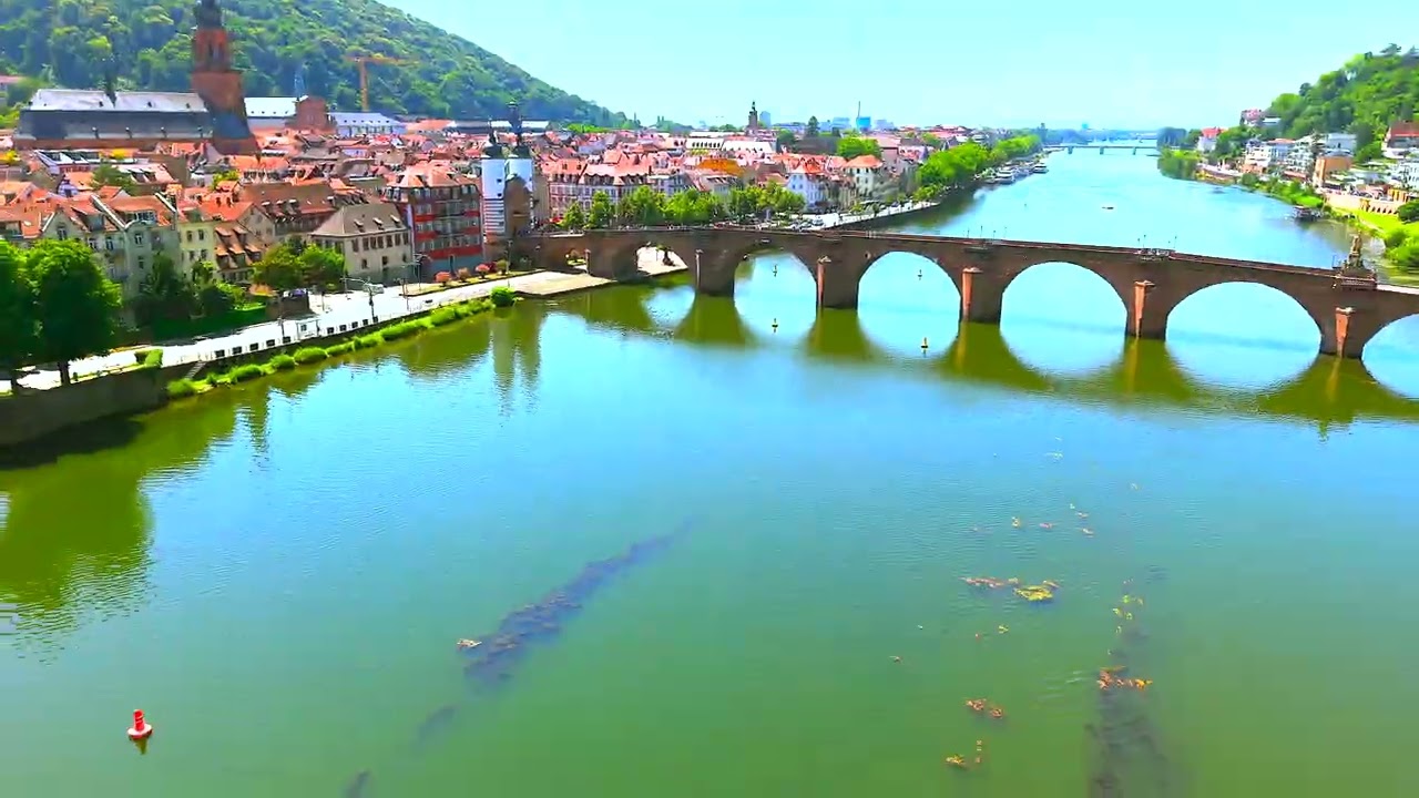 Heidelberg, Germany in 4K 🇩🇪 | DJI Air 3S Drone Tour of Heidelberg Castle, Alte Br&uuml;cke & City Views