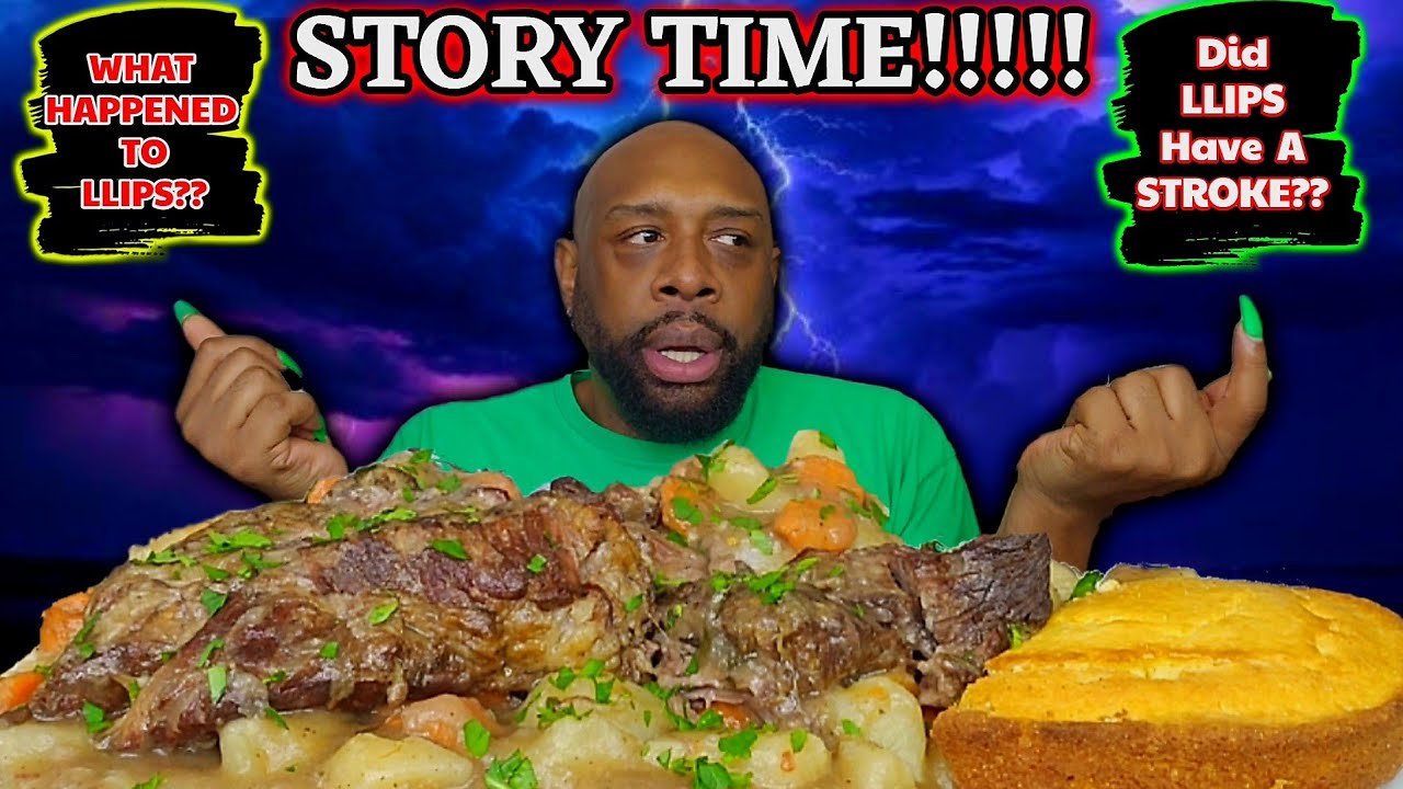 WHAT REALLY HAPPENED TO ME | SMOTHERED POT ROAST OVER RICE | MUKBANG | SOULFOOD