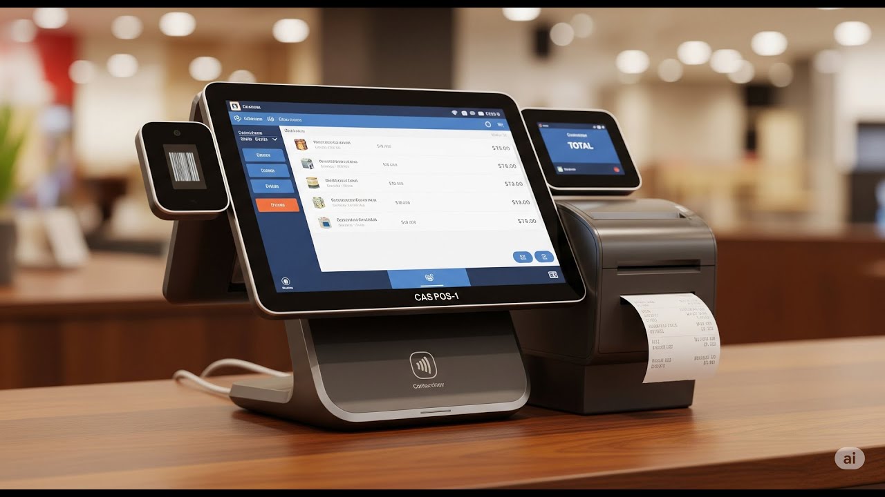 Как разобрать и собрать POS-терминал CAS POS-1, замена термопасты CAS POS-1