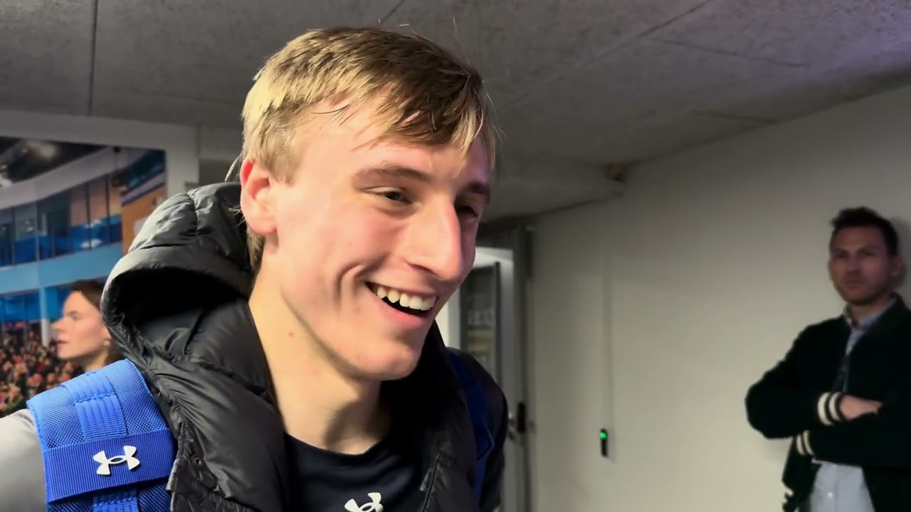 Jordan Stolz post 5000m at World Allrounds