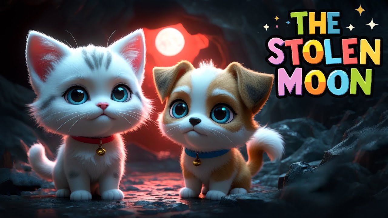 Puppy and the Stolen Moon 🐶🌙 | English Moral Stories | Bedtime Stories #kidsstories