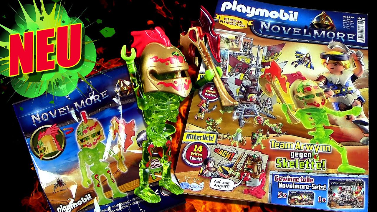 Playmobil ® Novelmore Magazin 18 mit Skelett Krieger Kno'Chekopp - Sal'ahari Sands + magischer Test