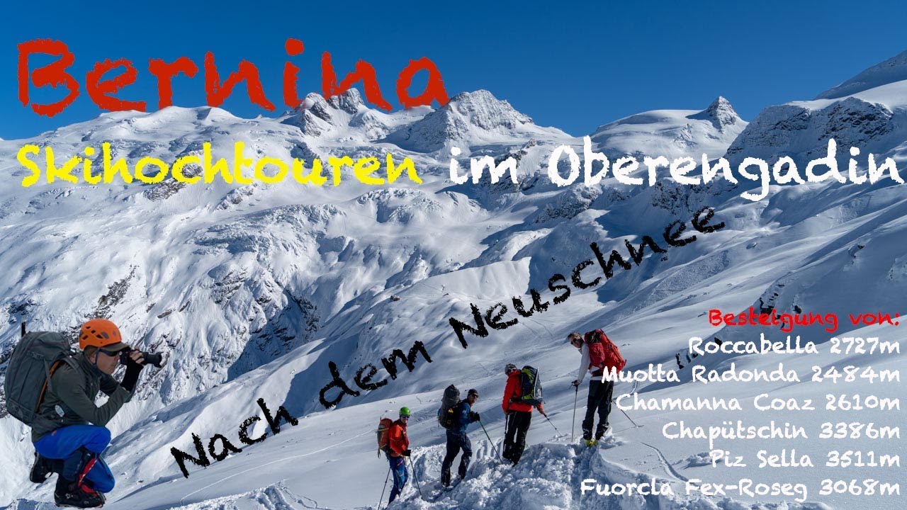 Skihochtouren Region Bernina im Oberengadin - Genuss nach dem Neuschnee