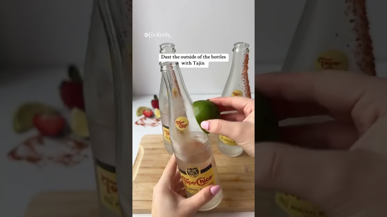 Topo Chico Strawberry Margaritas