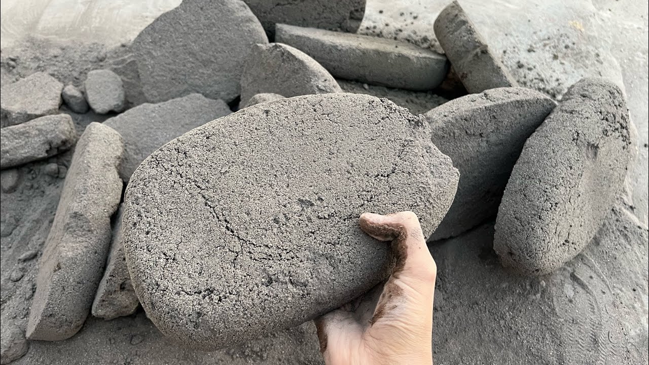 New || Black Sand Oval Shapes Dry Floor ASMR || Super satisfying and relaxing ASMR 