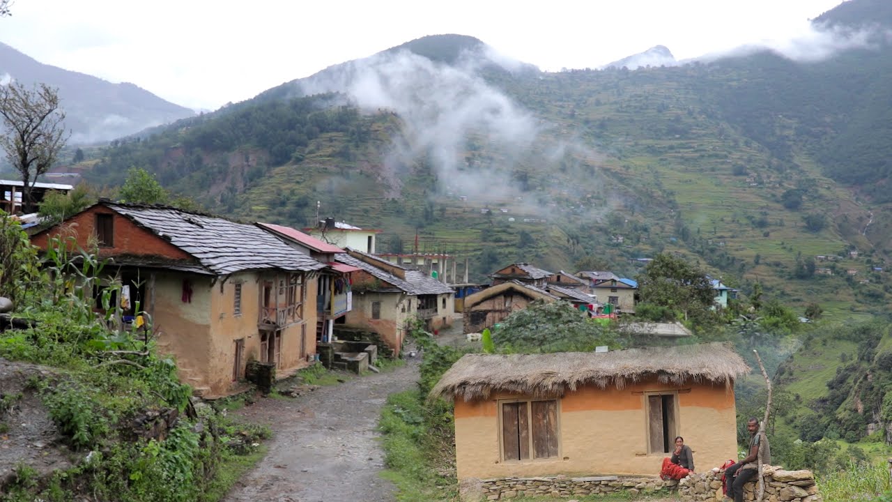 Remote Mountain Village Life in Nepal During Rainy Season by IamSuman