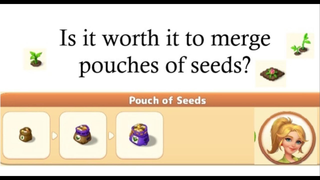 Tropical Merge Game Play: Secrets and Tips - Is It Worth It to Merge Seed Pouches Bags?