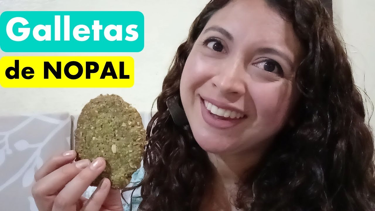 Receta de galletas saludables con harina de nopal y avena.