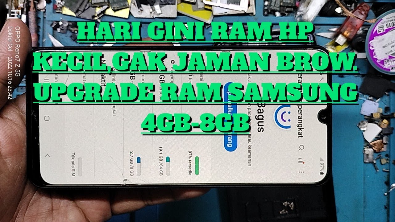UPGRADE RAM Samsung M21 M30 A50 Dari 4GB Jadi 8GB Auto Ngebut