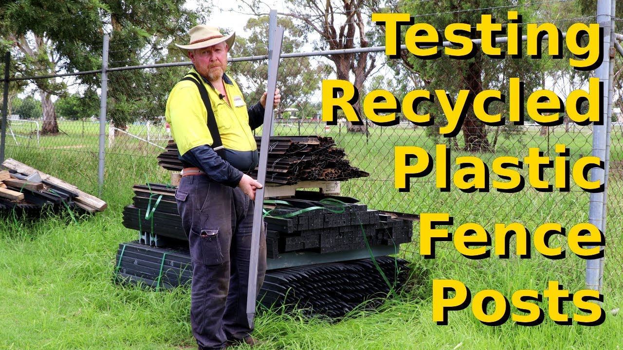 Prueba de postes de cerca de pl&aacute;stico reciclado de PlasticForests