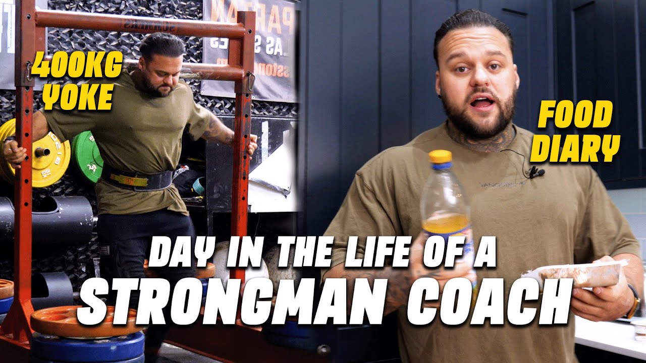 Day In the Life of a Strongman Coach & Athlete | Full Day of Eating