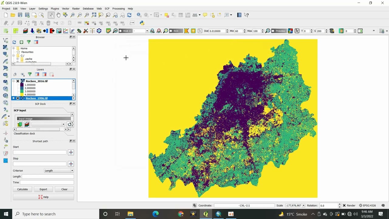LULC change detection & Prediction with MOLUSCE Tool in QGIS