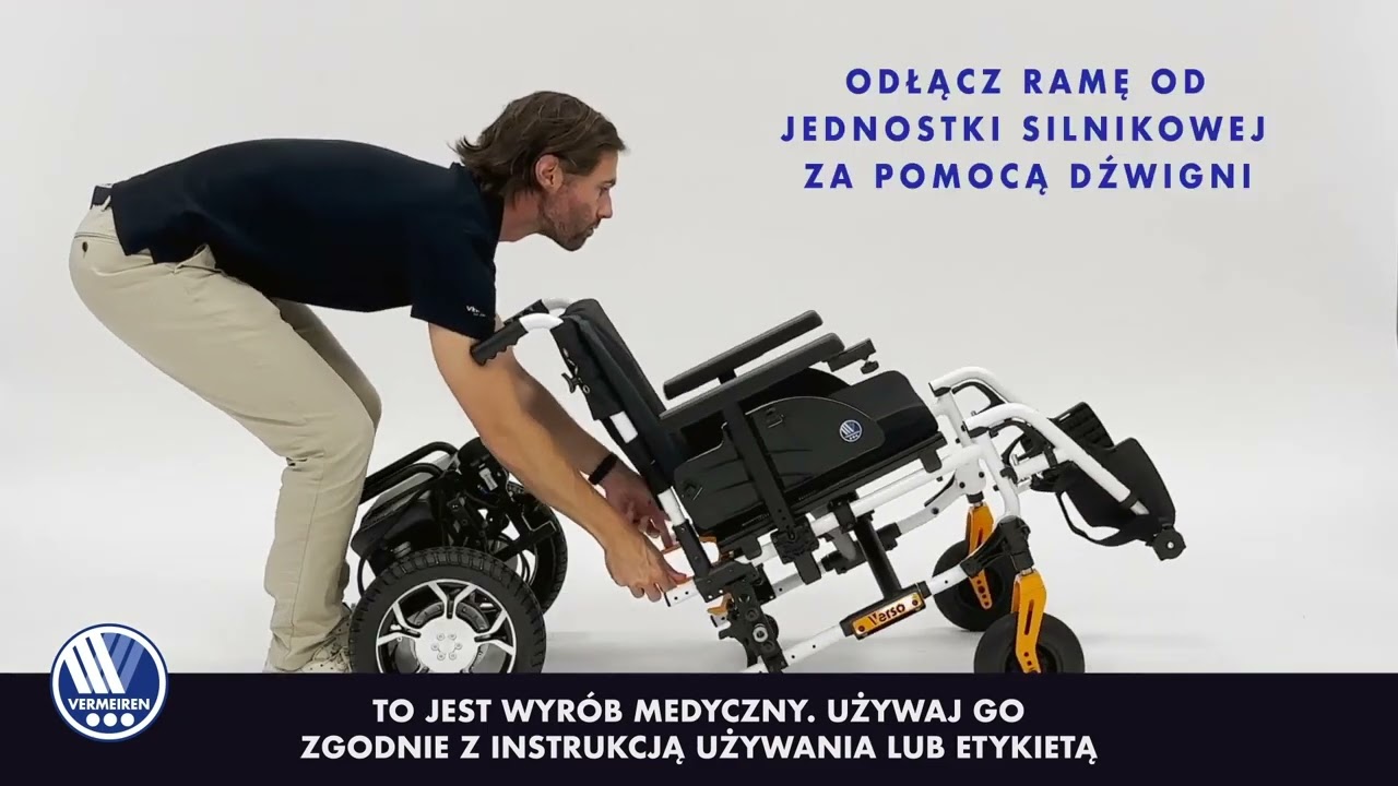 Jak złożyć elektryczny wózek inwalidzki VERSO - Vermeiren