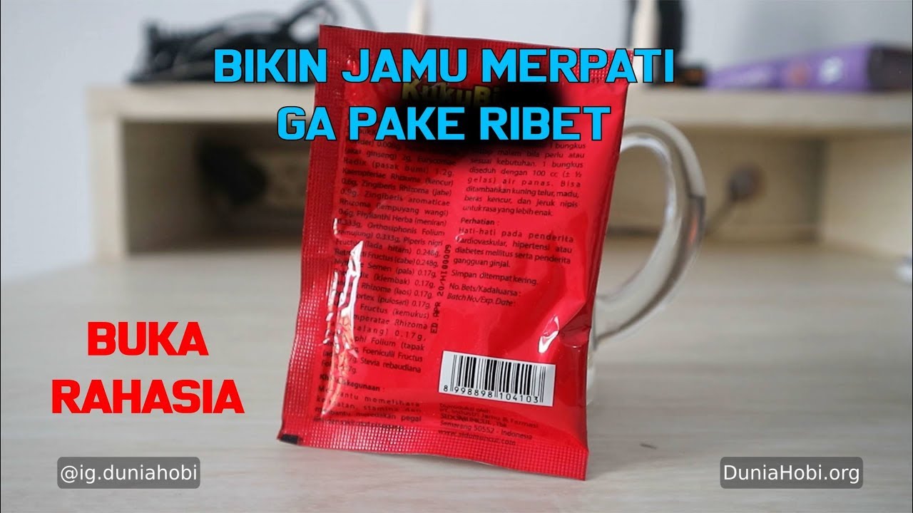 Bikin Jamu Merpati untuk Giring Keras dan Stamina Pake Bahan Simple