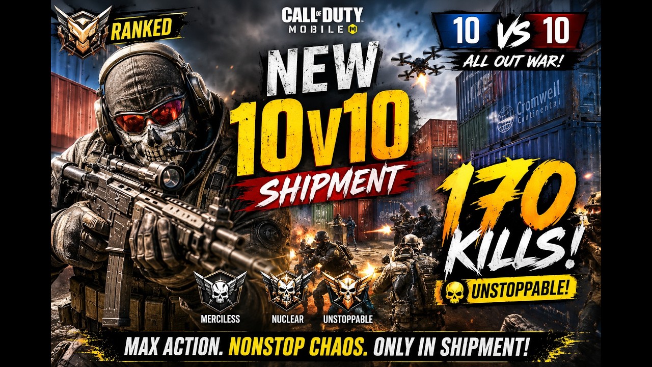 🔥170 Kills in Ranked 10v10 Shipment! 🏆 | COD Mobile Gameplay @game-x-spear