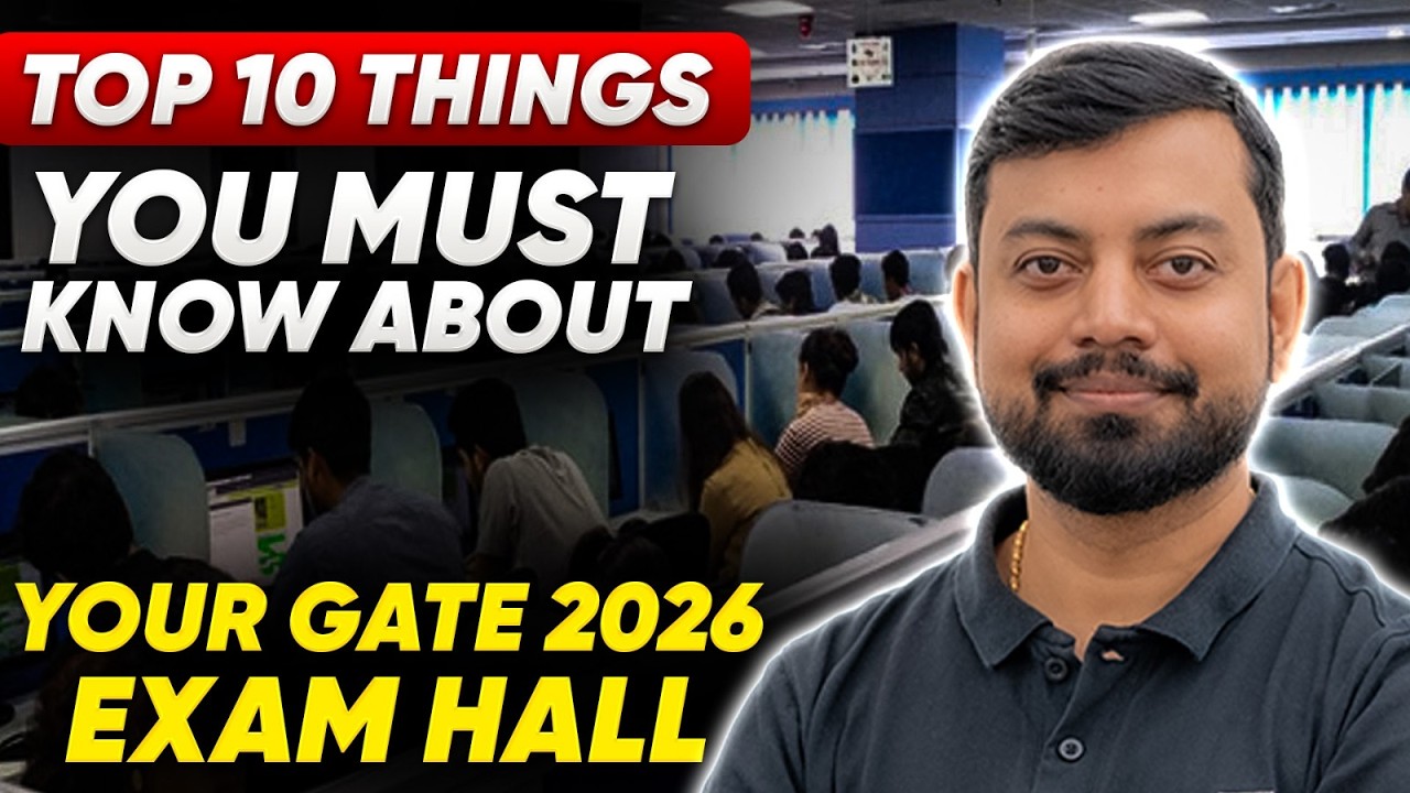 Top 10 Things You Must Know About Your GATE 2026 Exam Center | Shishir Das Sir