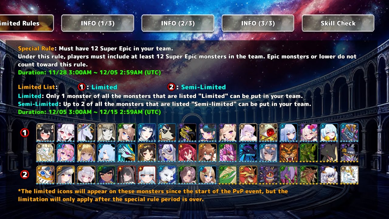 Neo Monsters PvP Season 2️⃣0️⃣ ✨Special Rule✨