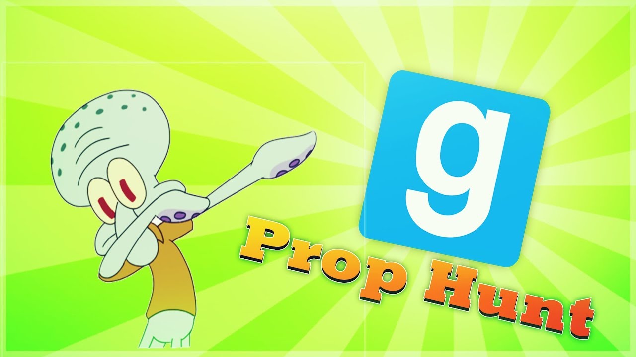 Gmod - PROPHUNT - Spongebob - I'M GONE BRO - Comedy Gaming