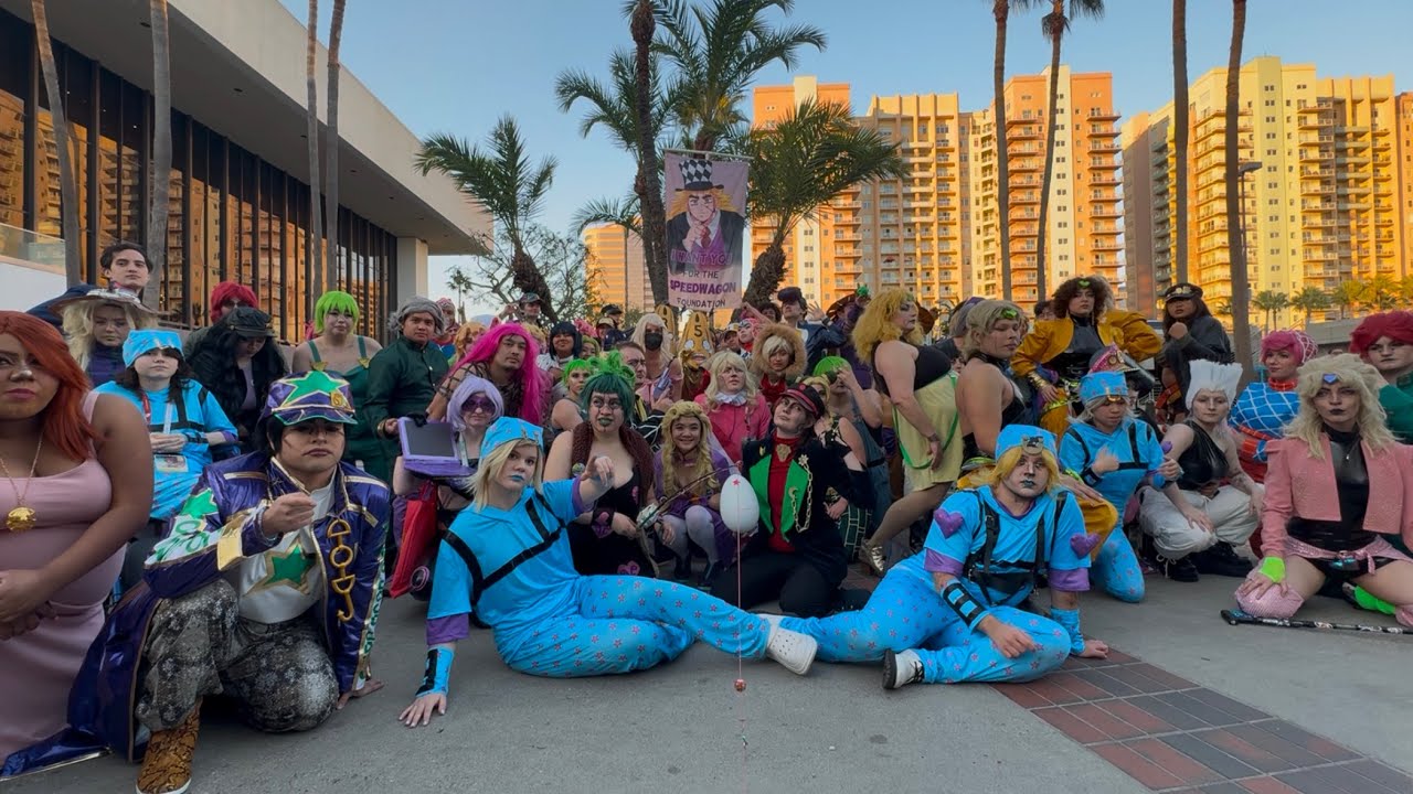 Jojos Bizarre Adventure Cosplay Gathering. Anime Los Angeles 2025 Day 3.