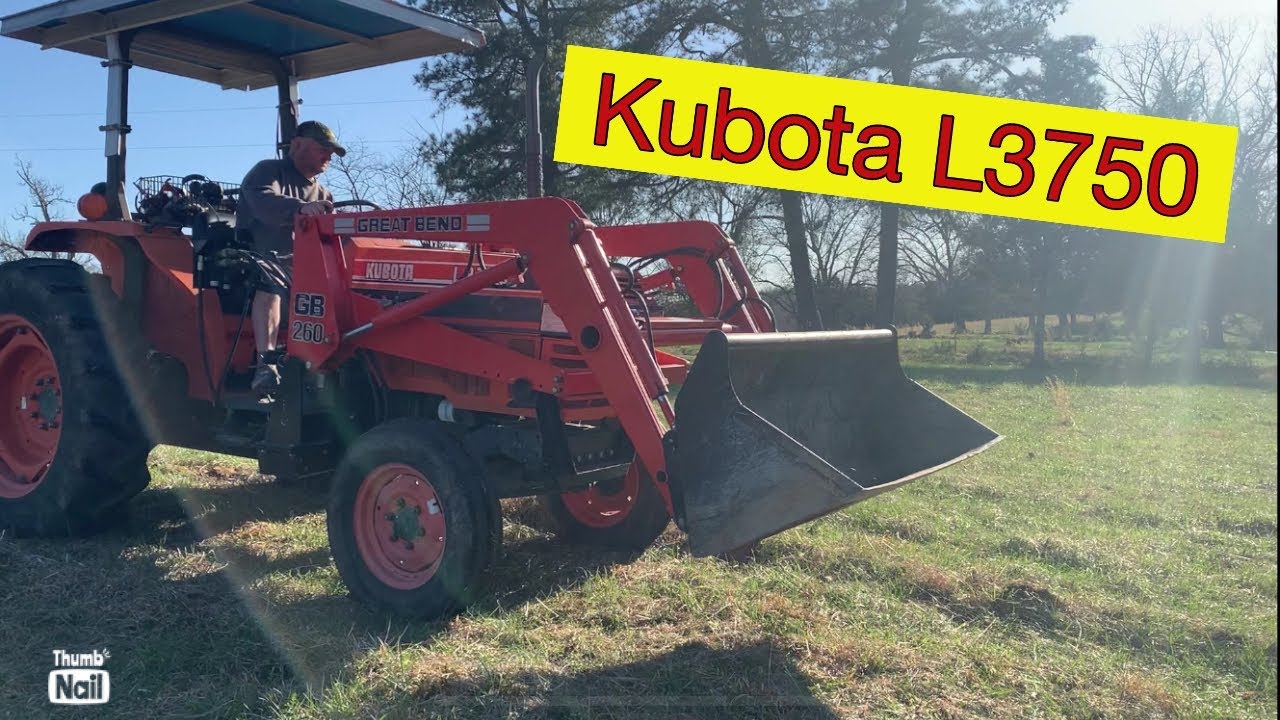 Subsoiling with the Kubota L3750