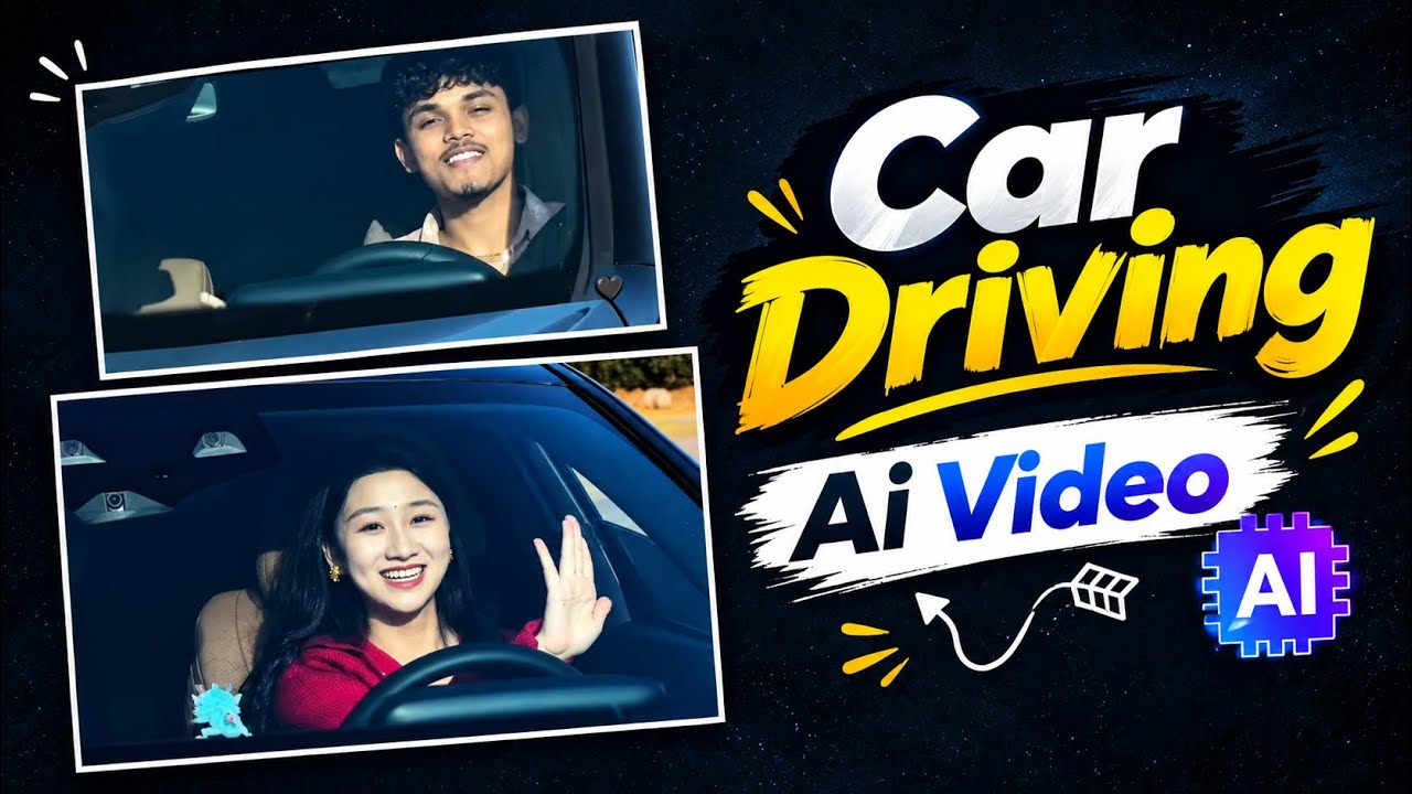 Trending Car Driving AI Video Editing Prompt | Instagram Viral Pata Chalega Song Reels Editing