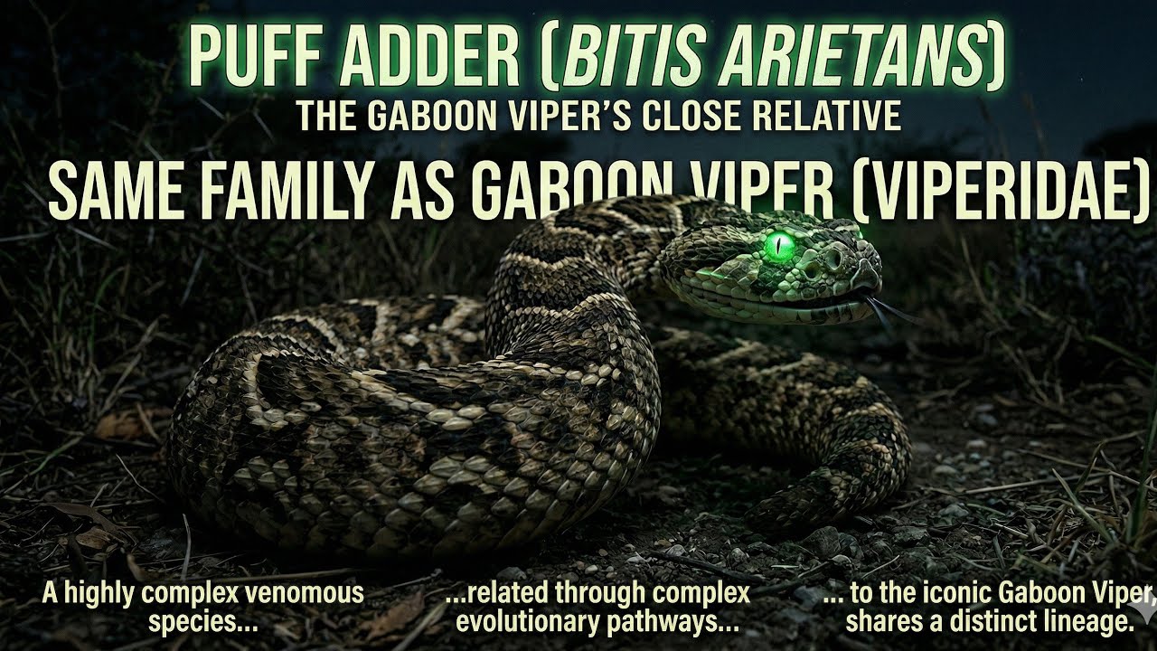 Meeting the World’s Most Dangerous Relative: Puff Adder vs. Gaboon Viper