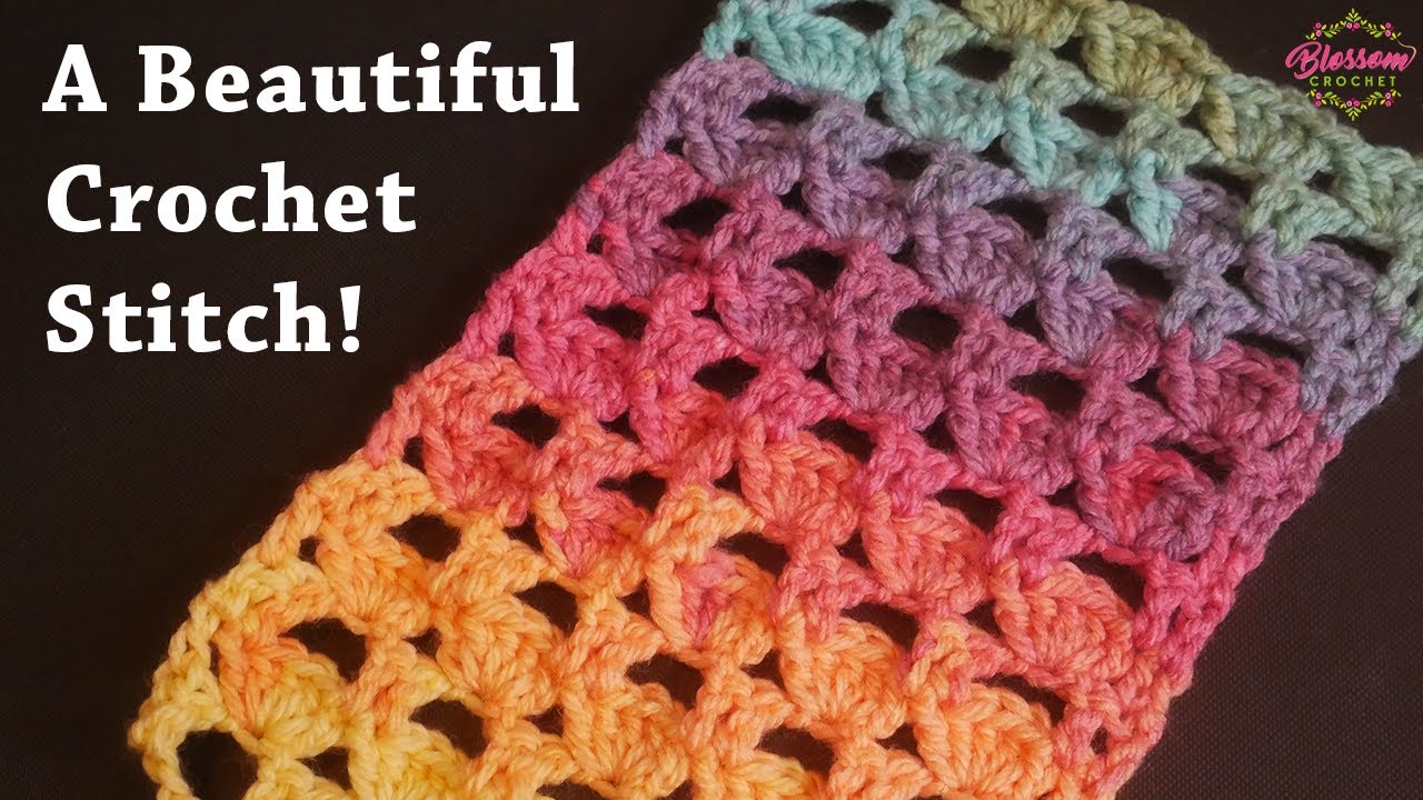 SIMPLE Crochet Trellis Stitch for beginners