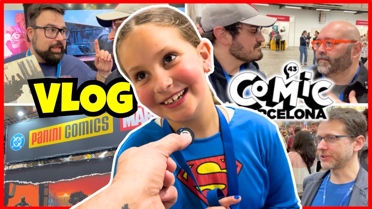 Un día en el SALÓN DEL CÓMIC de Barcelona 👨‍👩‍👧‍👦 Vlog, entrevistas, DC, Marvel, zombis y familia