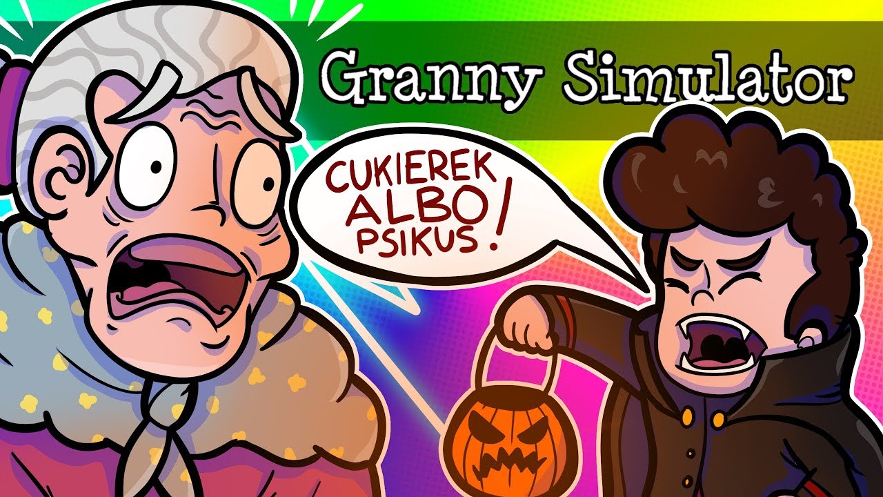 🔥 CUKIEREK ALBO PSIKUS! HALOWEEN U BABCI! | GRANNY SIMULATOR /w Puzonik