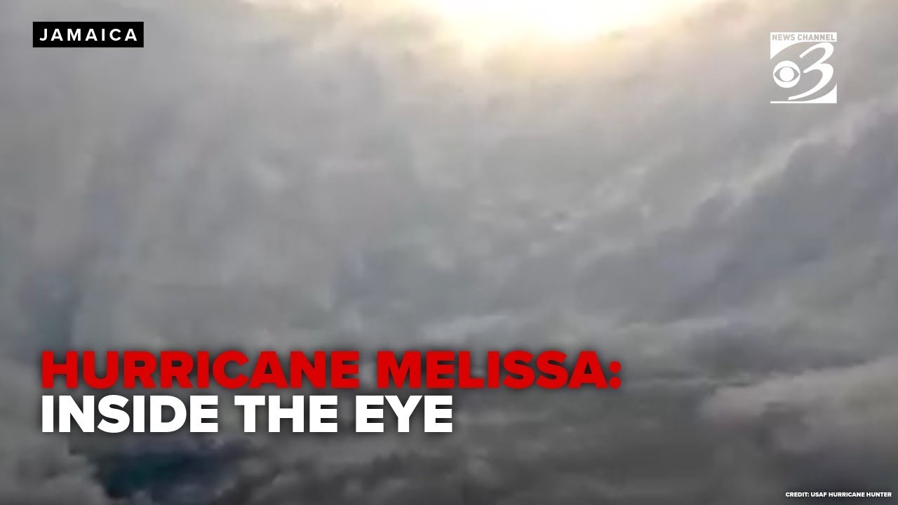 Hurricane Hunters fly into Melissa's Eye | Real Storm Footage