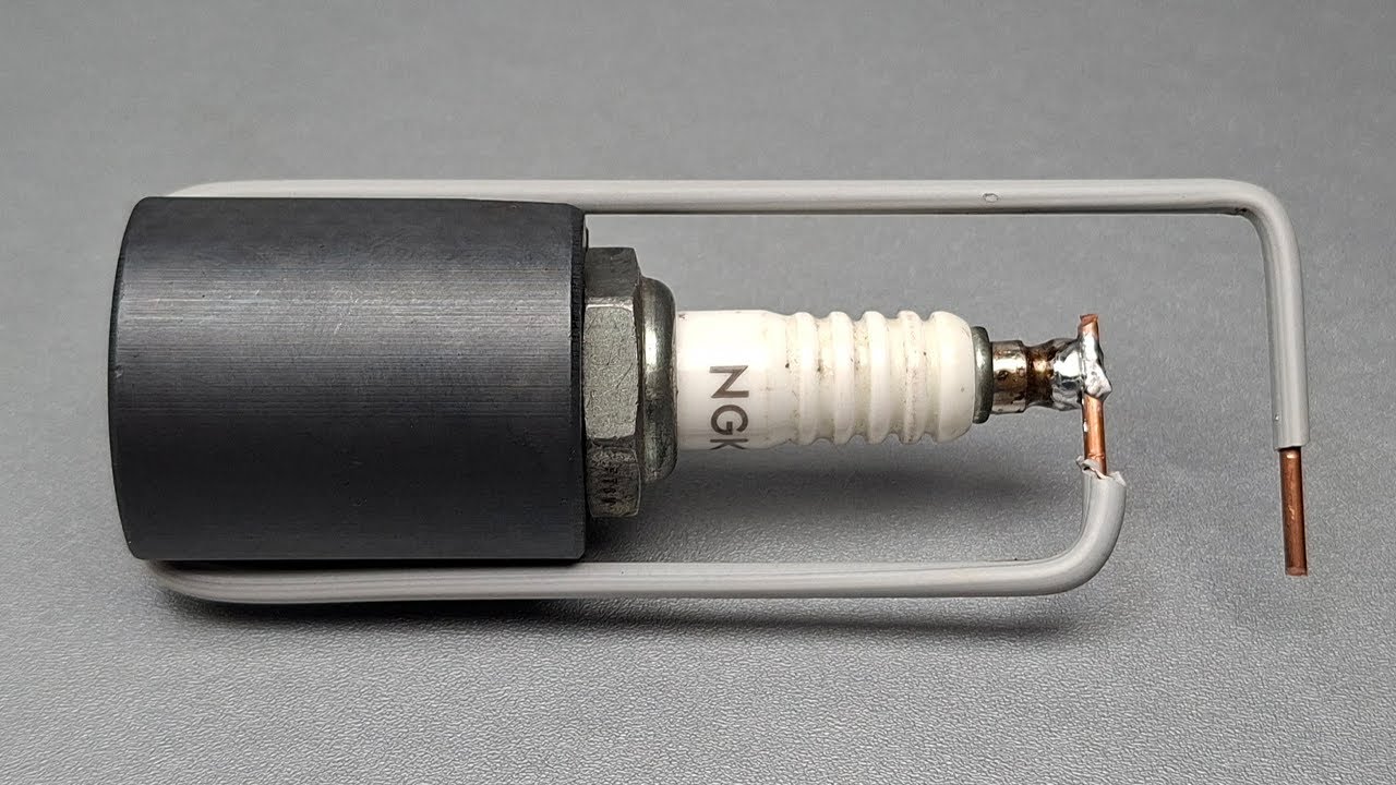 Powerful free energy generator self running 100% from spark plug use pvc copper wire