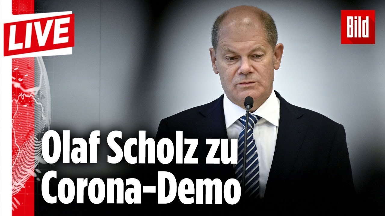 🔴 Olaf Scholz zur Corona-Demo in Berlin: SPD-Kanzlerkandidat tritt vor die Presse | BILD Live
