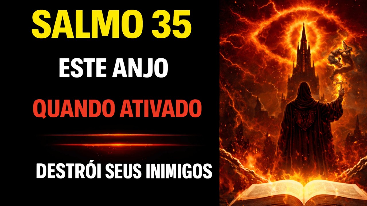 SALMO 35: ATIVE O ANJO DE DEUS e DESTRUA SEUS INIMIGOS HOJE