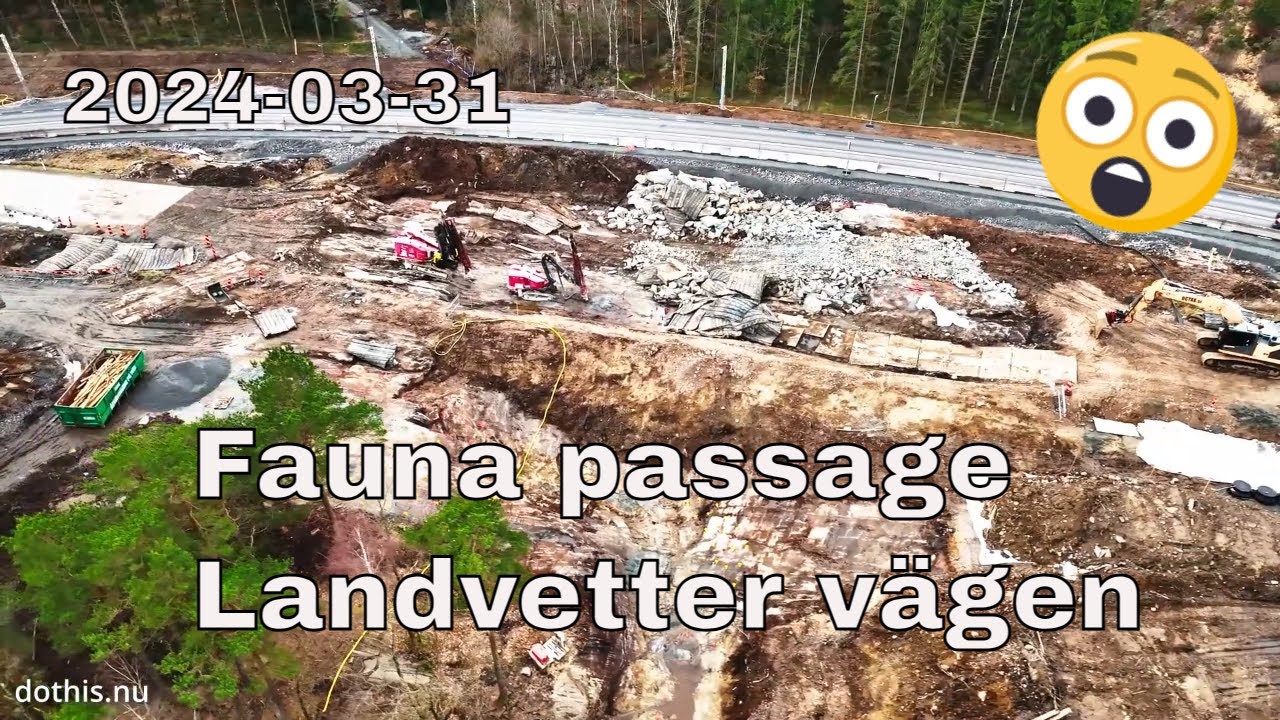 Fauna passage Landvetter vägen i Partille 240331