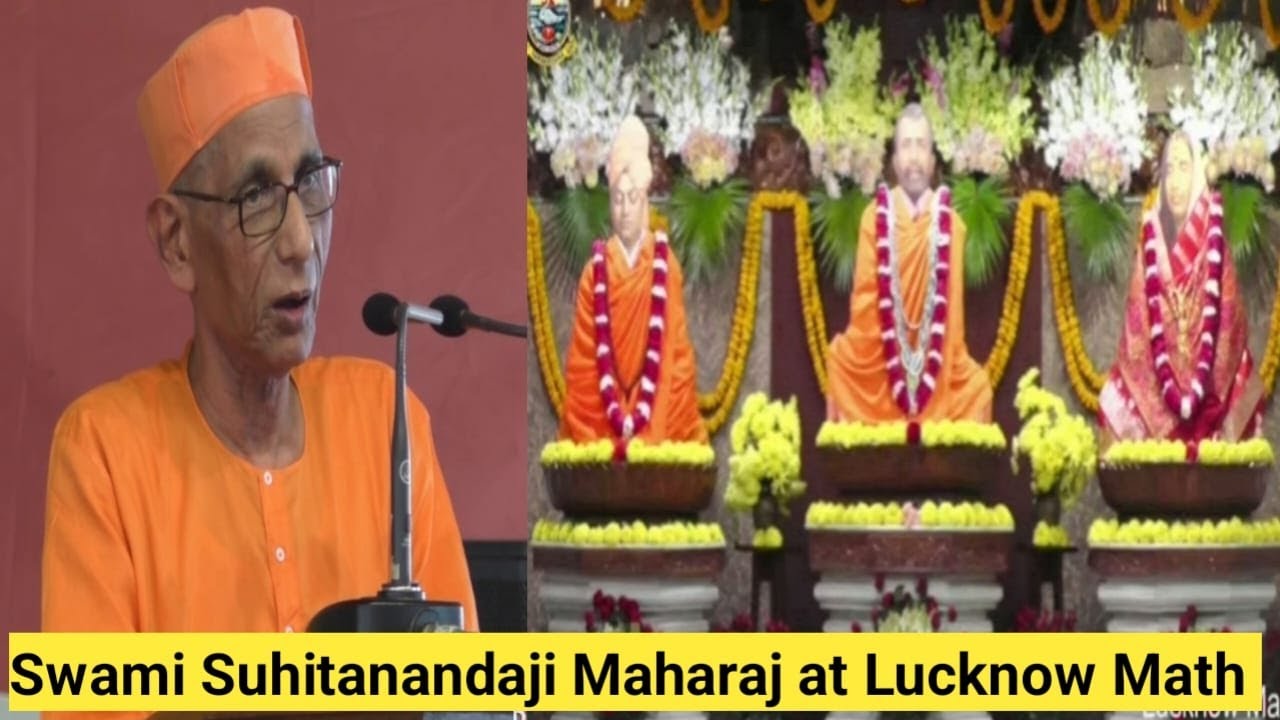 Spiritual Discourse by Swami Suhitanandaji (Vice president RKM Belur Math) at Lucknow Math(22-06-23)