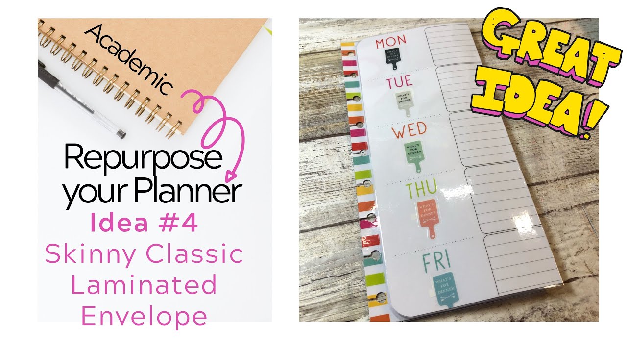 Repurpose your unused Happy Planner - Idea #4 | Laminated Envelopes